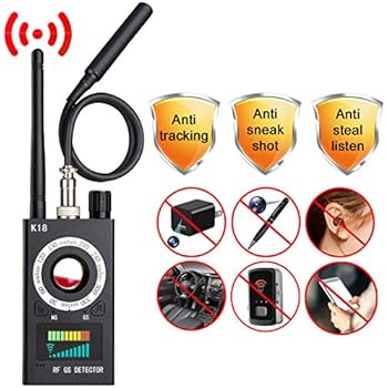 Bug Detector, G-TING RF Anti-Spy Wireless Detector, Full-Range All-Round Portable Detector for Eavesdropping, Candid Video, GPS Tracker Laser, Hidden Camera ...