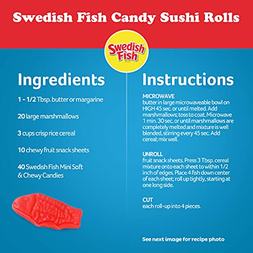 SWEDISH FISH RED FISH SOFT AND CHEWY CANDY 2 OUNCE