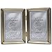 Lawrence Frames Bead Border Design, 3.5x5 Double, Satin Gold