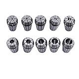 CycleMore Super Precision 10 PCS ER16 ER-16 Spring Collet Set for CNC Engraving Machine & Milling Lathe Tool