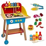 Cook 'N Grill Wood BBQ Set - Includes Over 30 Pcs Of Wooden Barbeque Food And Barbecue Grilling Tools