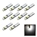 Siweex 10pcs T5 White Lights Neo Wedge LED 3-SMD 3528 Car Instrument Cluster Panel Dashboard Lamps Gauge Bulbs DC 12V