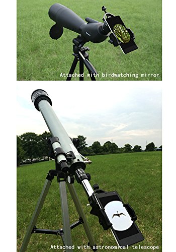 Universal Phone Spotting Scope Adapter Mount Compatible with Binoculars Monocular Spotting Scopes Telescopes and Microscopes #81054