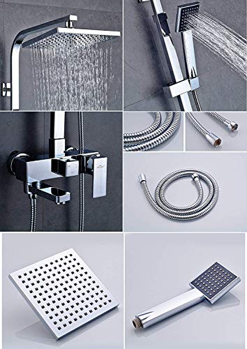 image for LIBINA - bathroom Shower Column rain Shower Set, Flexible Column for S