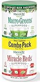 MacroLife Naturals Superfood Macro Greens and Miracle Reds, Combo Pack - 2 ounces