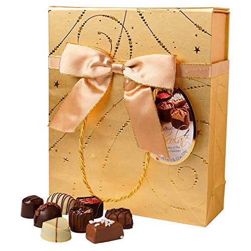 Gudrun Collection of Fine Belgian Premium Assorted Chocolates in Gold