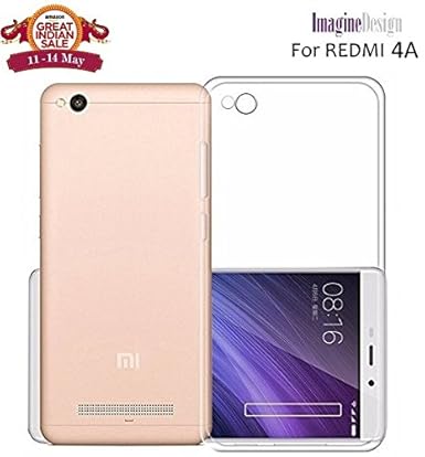 WOW Imagine Soft Jel Ultra Thin 0.3mm Full Protection Premium Clear TPU Back Case Cover for XIAOMI MI REDMI 4A (Transparent)