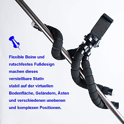 Handy Stativ Mit Bluetooth Fernbedienung Dreibein Für Kamera Und Smartphone Lightweight Flexibel Mini Tripod Im Freien(S… – Bild 5