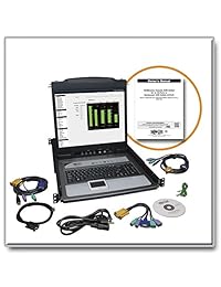 Tripp Lite 8-port Rackmount KVM Switch Acero Con Consola de 17 pulgadas visualización LCD, Touchpad y el teclado 1urm (B020   008   17), Negro