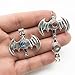 10pcs Bat Pearl Cage Bright Silver Beads Cage Locket Pendant Jewelry Making-for Oyster Pearls, Essential Oil Diffuser, Fun Gifts (Bat)