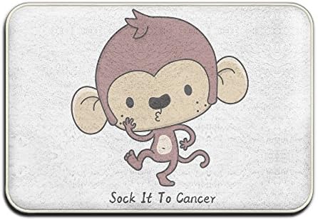 Sock It To CancerDoormat Entrance Mat Floor Mat Rug Indoor/Outdoor/Front Door/Bathroom Mats Rubber Non Slip