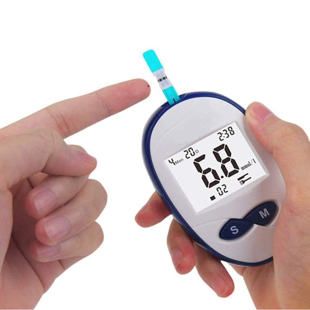 Diabetes Testing Kit/Blood Glucose Monitor/Blood Glucose Sugar Test Kit with Separated Test Strips F