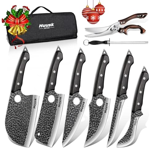 Huusk Butcher Knife Set Roll Bag