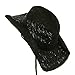 MG Ladies Straw Toyo Cowboy Hat (Black)