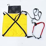 Swim Resist Parachute Drag Trainer Belt Tow Tether Training Leash