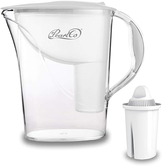 PearlCo Standard Carafe avec filtre à eau blanc 1 cartouche classic incluse