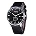 NORTH Black Leather Mens Watch Fashion Analog Quartz Men Wrist Watches Casual Waterproof Military Wristwatch for Men Stainless Steel with Date