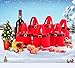 MSQ 6PCS Christmas Decorations Gift Bags Candy Bags Santa Pants Style Lovely Treat Bags for Wedding Holiday New Year Holiday