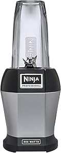 Ninja Nutri Pro Compact Personal Blender, with 18 Oz. and 24 Oz. To Go Cups, in a Black and Silver Finish (Healthy eating)