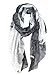 GERINLY Lightweight Scarves: Fashion Lace Print Shawl Wrap For Women (Black)