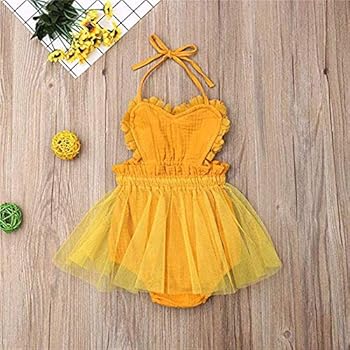 yellow romper dress