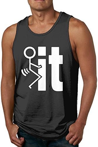 RiDinds Fuk It Men's ComfortSoft Tank Top Tee Size3X ColorBlack