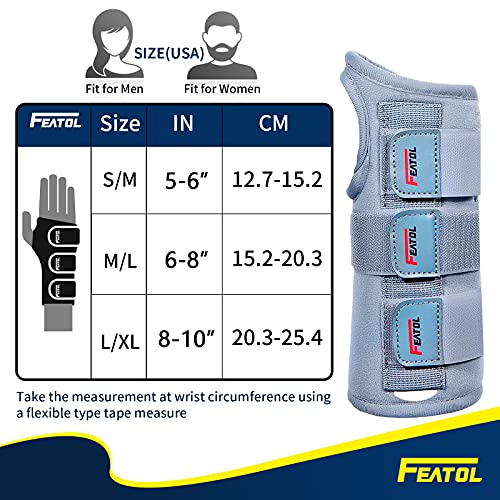 Wrist Brace for Carpal Tunnel for Women Men, Adjustable Night Sleep Support Brace with Splints Right Hand, Small/Medium