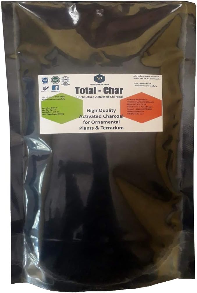 Total Char (Activated Charcoal for Plants) Hotriculture,Orchid,Terrarium,Ornamental Plants 900gm