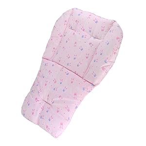 Topwon Baby Stroller/Car Seat/High Chair/Pushchair Breathable Cotton Cushion Liner Mat Pad Cover Protector (Light Pink)