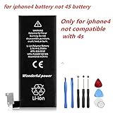 Wonderful power battery for Iphone 4 with 8 in 1 tools