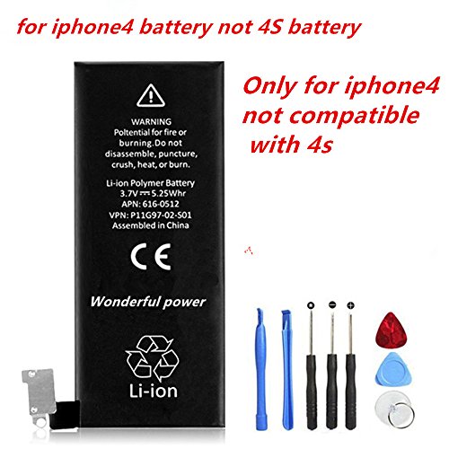 Wonderful power battery for Iphone 4 with 8 in 1 tools