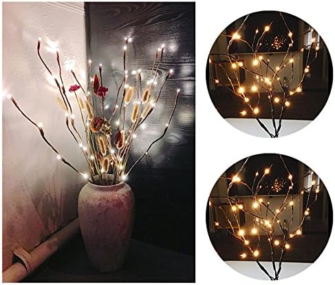 Branches LED Lights,ALISAM Willow Branch Lamp Floral Lights 20 Bulbs Home Christmas Party Garden Decor Holiday Lights Branches