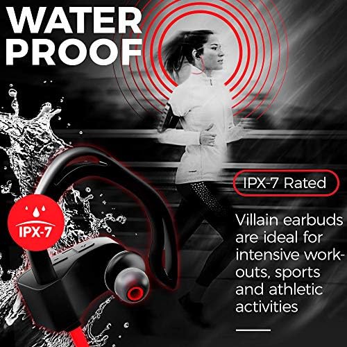 【Newest 2020】 Villain Bluetooth Headphones for Running Gym ...