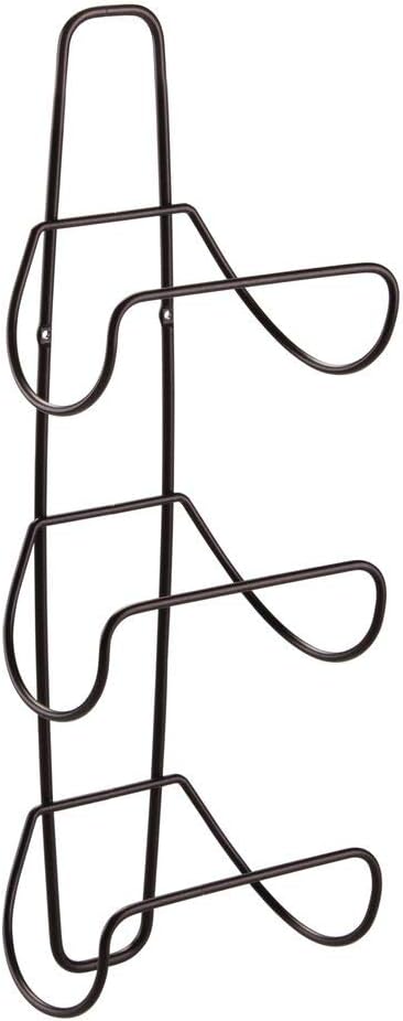 mDesign Metal Wall Mount 3 Level Bathroom Towel Rack Holder & Organizer - for Storage of Towels, Washcloths, Hand Towels, Robes - 2 Pack - Bronze: Home & Kitchen