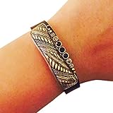 FUNKtional Wearables Charm to Accessorize The Fitbit Flex and Other Activity Trackers - The Alana Vintage Looking Rhinestone Charm in Gold to Dress Up Your Favorite Fitness Tracker (Fitbit Flex 2)