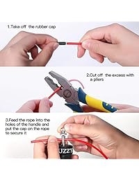 BUZZYFUZZY Adjustable Fitness Jump Rope for Adult and Kids-High Speed Skipping Rope Suitable for Cardio Exercise,Weight Loss,Workout Endurance Training and Crossfit, Spare Cable Include