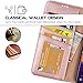 Arae Wallet Case for Samsung Galaxy A50 PU Leather flip case Cover [Stand Feature] with Wrist Strap and [4-Slots] ID&Credit Cards Pocket for Samsung Galaxy A50, Rosegold