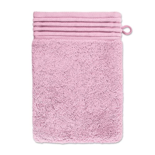 Moeve Loft Waschhandschuh 15 x 20 cm aus 100% Baumwolle (Spinair), Rose