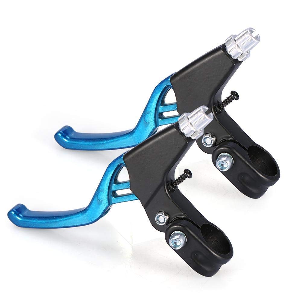Bike Brake Level Handles Brake Clutch Levers Aluminium Alloy Cycling Brake Level Handles For Road Mountain Bike (Blue)