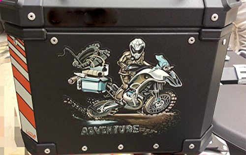 '2 x Stickers Kit GS Adventure R1200 MOTORCYCLE of the label "Adventure for Touratech Panniers Refelective Label GS650 GS800 GS1200 Aluminium Panniers R1200GS 1
