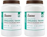 Soom Foods Organic Pure Ground Sesame Tahini Paste, 16oz (Pack of 2)