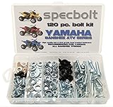Specbolt Fasteners Brand Bolt Kit: Yamaha Banshee YFZ350 Model Series ATV 1987-present (120 pc)