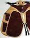 Pro Equine Western Leather Fully Adjustable Horse Farrier Apron Fits All 23116
