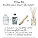 Aromatherapy Hosley® Premium Fresh Bamboo Reed Diffuser Refills Oil, 230 ml (7.75 fl oz) Made in USA. Bulk Buy. Ideal Gift for Weddings, spa, Reiki, Meditation Settings