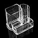 KINGLAKE Acrylic Makeup Brush Pen Holder Brush Organizer Lipstick Brush holder Top Quality Cosmetic Holder with 3 Compartments Desktop Organizer Caddy / Pencil Holder