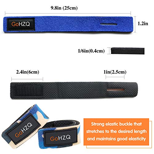 GoHZQ Angelrute Gürtel Elastische Gurte Halter Outdoor Supplies Einstellbar Dehnbare Angelrute Halterung Magic Band Angelgerät Krawatte Tasche Zubehör 5 Farben, 10 Packungen – Bild 6