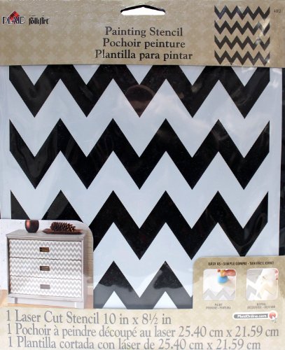 Folkart handmade charlotte laser stencils, 4382 chevron