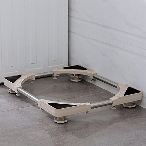 ZXLDP Washing Machine Adjustable Trolley Adjustable Washing Machine Pedestal Fridge Base Movable Rack With Brake Washing Machine Floor Trays ( Color : 4 legs )