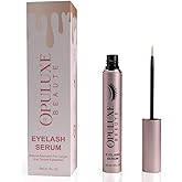 OPULUXE BEAUTE Eyelash Growth Serum, Vegan & Organic Formula, Promotes Thicker Lashes, Rose Gold