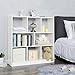 VASAGLE Wooden Bookcase Open Cubes Shelves, Free Standing Bookshelf Storage Unit Display Cabinet, 33.9 x 11 x 37.2 Inches, White ULBC52WTV1